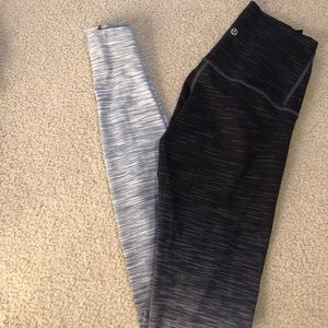 Size 4, ombré, High waisted, Lulu lemon leggings
